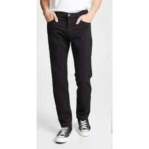 J Brand Kane Slim Straight Fit Jeans in Black size 36x35